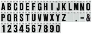 2 BLACK AND SILVER LETTER Q 2 BLACK AND SILVER LETTER Q