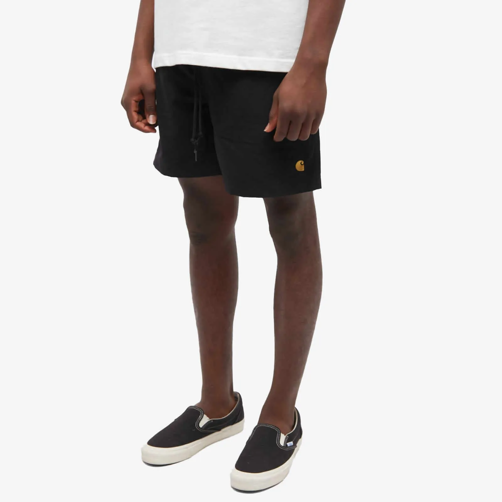 Carhartt WIP Chase Swim Shorts, Black