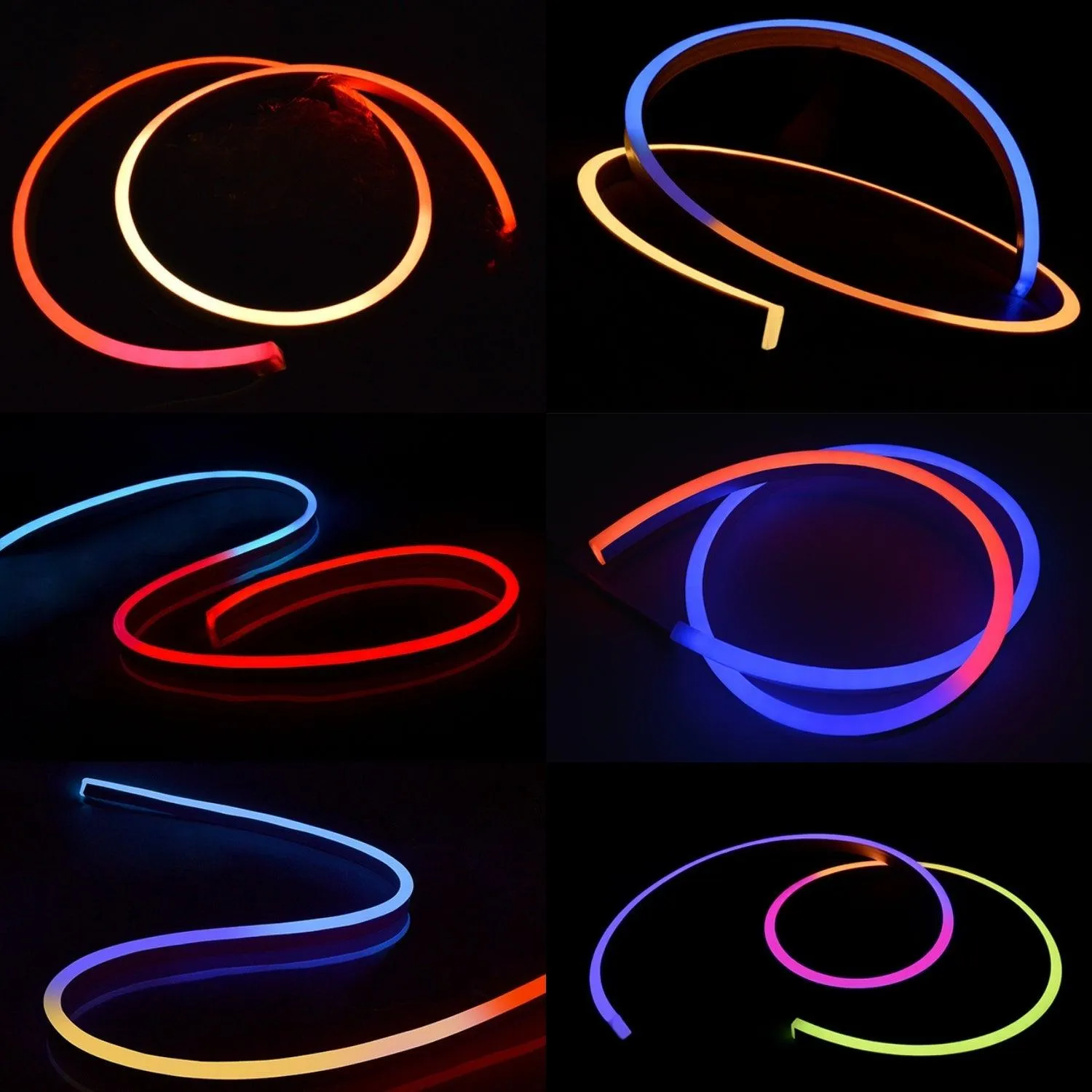 Digital Pixel RGB Neon Flex Light 24V 16x16mm IP65 Waterproof WS2811