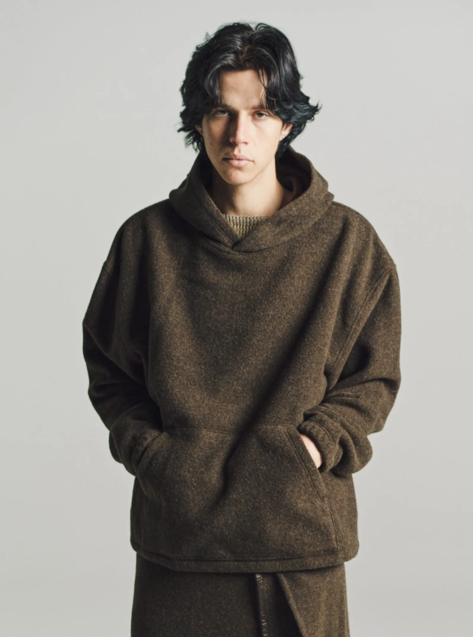 Ebane Wool Natural Fleece Hoodie