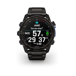 Garmin Descent Mk3I Dive Computer 51Mm Carbon Grey Dlc Titanium With Dlc Titanium Band