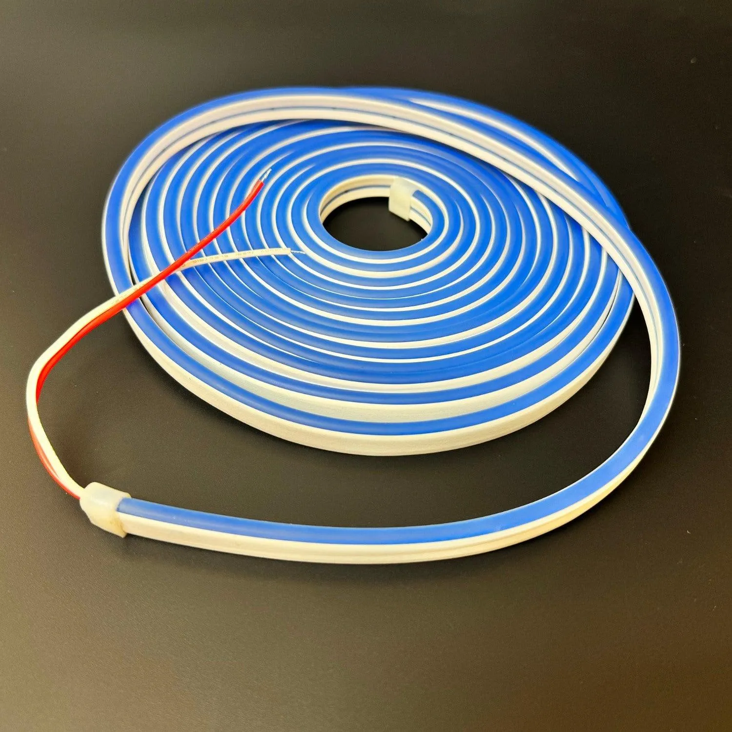 Mini Blue LED Neon Flex DC 12V 6x12mm 120LED/m IP65 Waterproof 1cm Cut