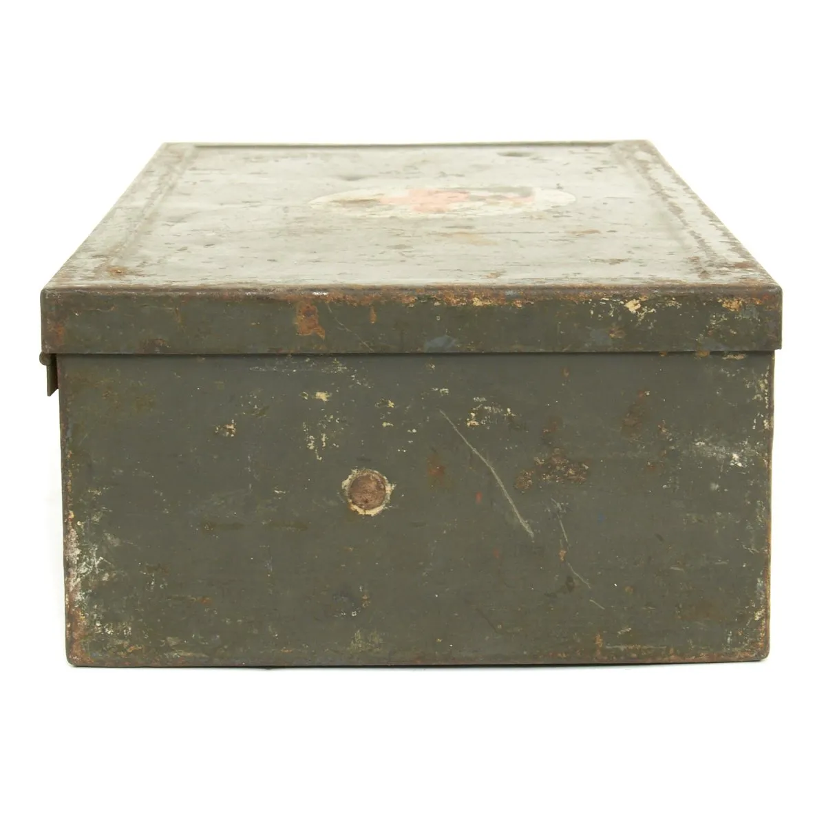 Original German WWII Verbandkasten Medic First Aid Set in Steel Chest