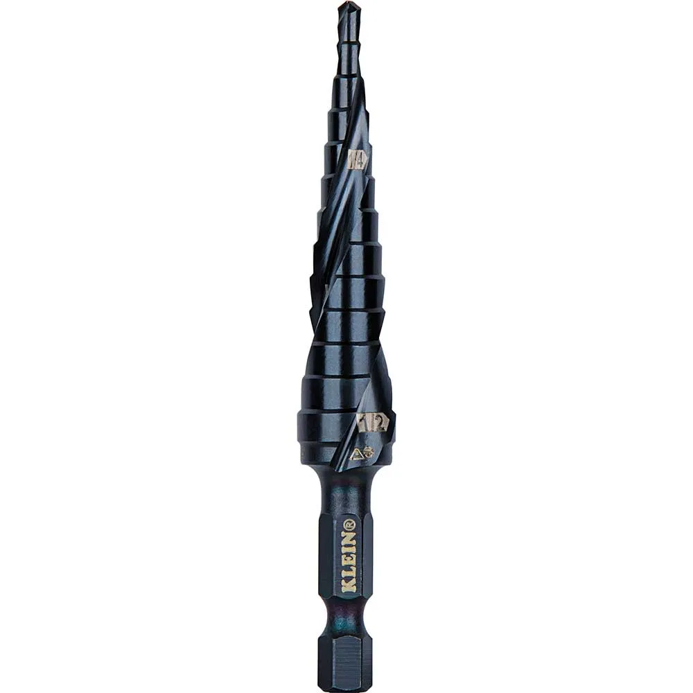 Step Bit, 1/4" Hex Shank, 1/8" - 1/2" Quick Release