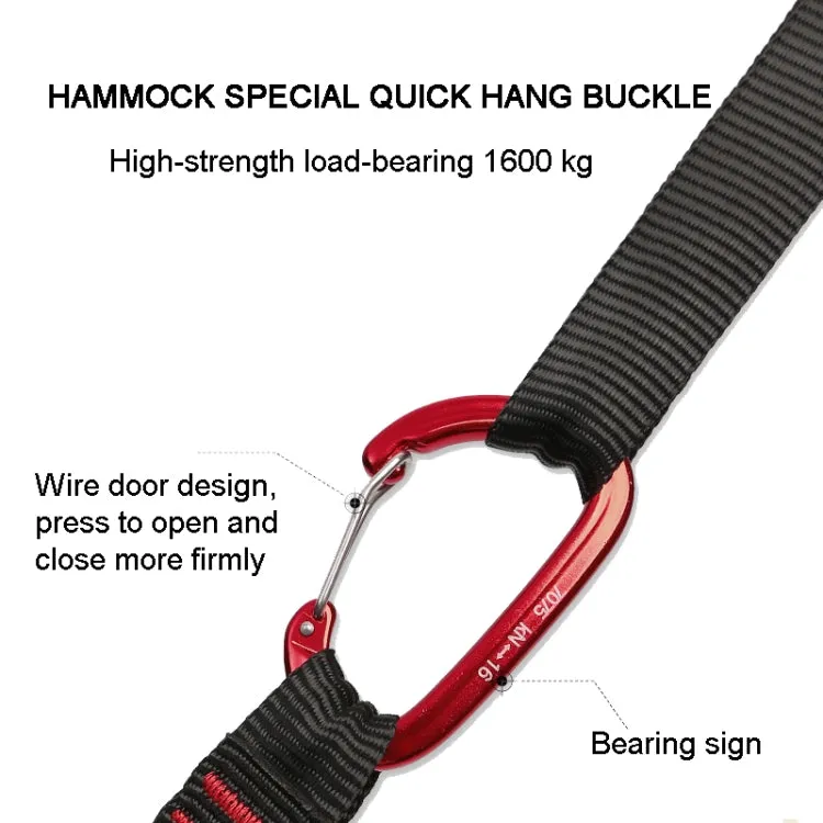 XINDA  2m Hammock Sling   Quick Buckle Set Swing Rope Strap